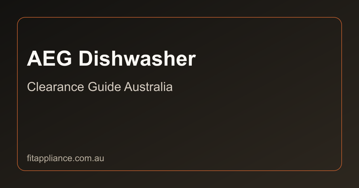 AEG Dishwashers clearance guide preview