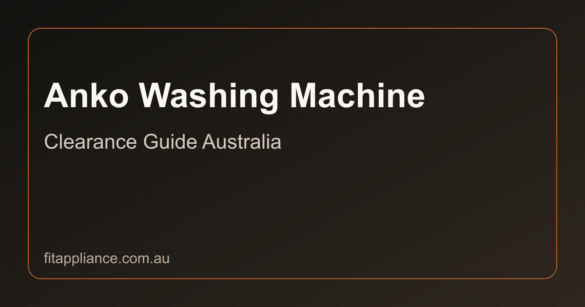 Anko Washing Machines clearance guide preview