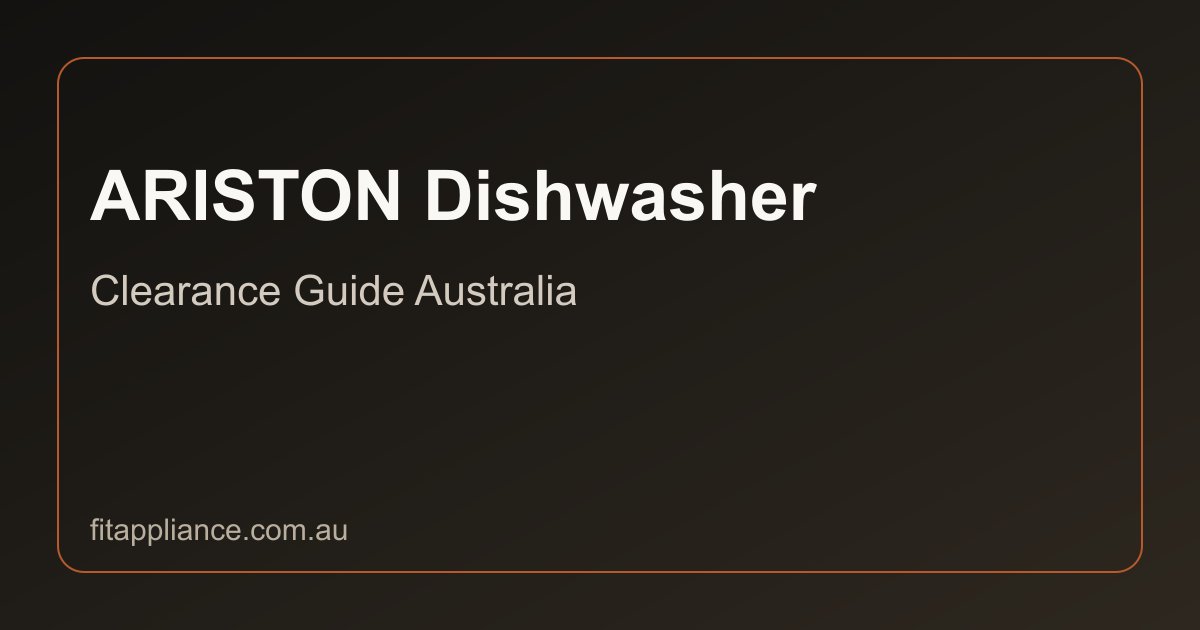 ARISTON Dishwashers clearance guide preview