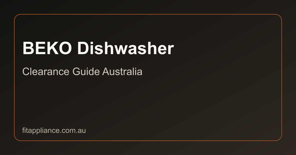 BEKO Dishwashers clearance guide preview