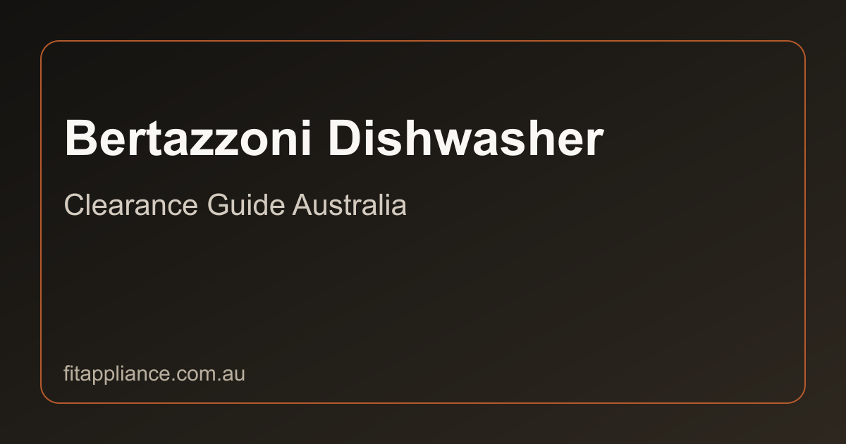 Bertazzoni Dishwashers clearance guide preview