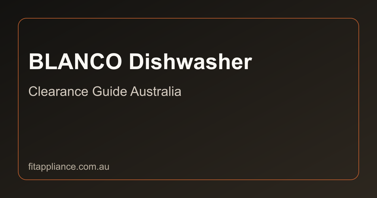 BLANCO Dishwashers clearance guide preview