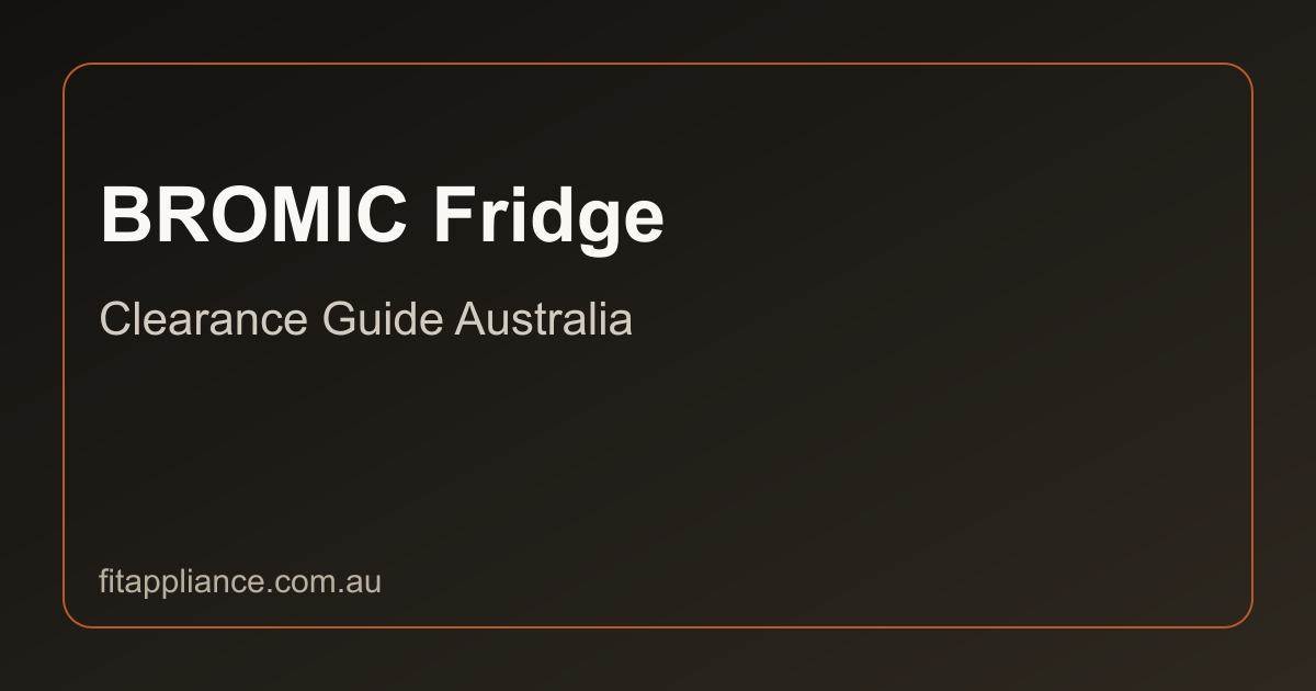 BROMIC Fridges clearance guide preview