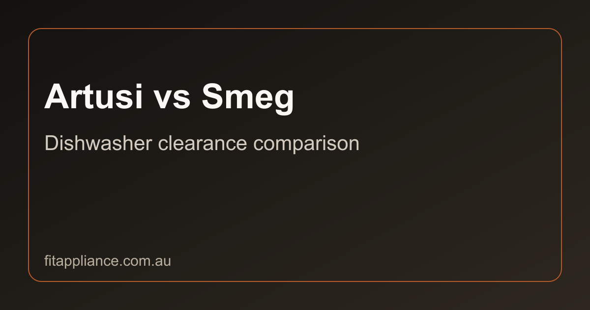 Artusi vs Smeg clearance comparison preview