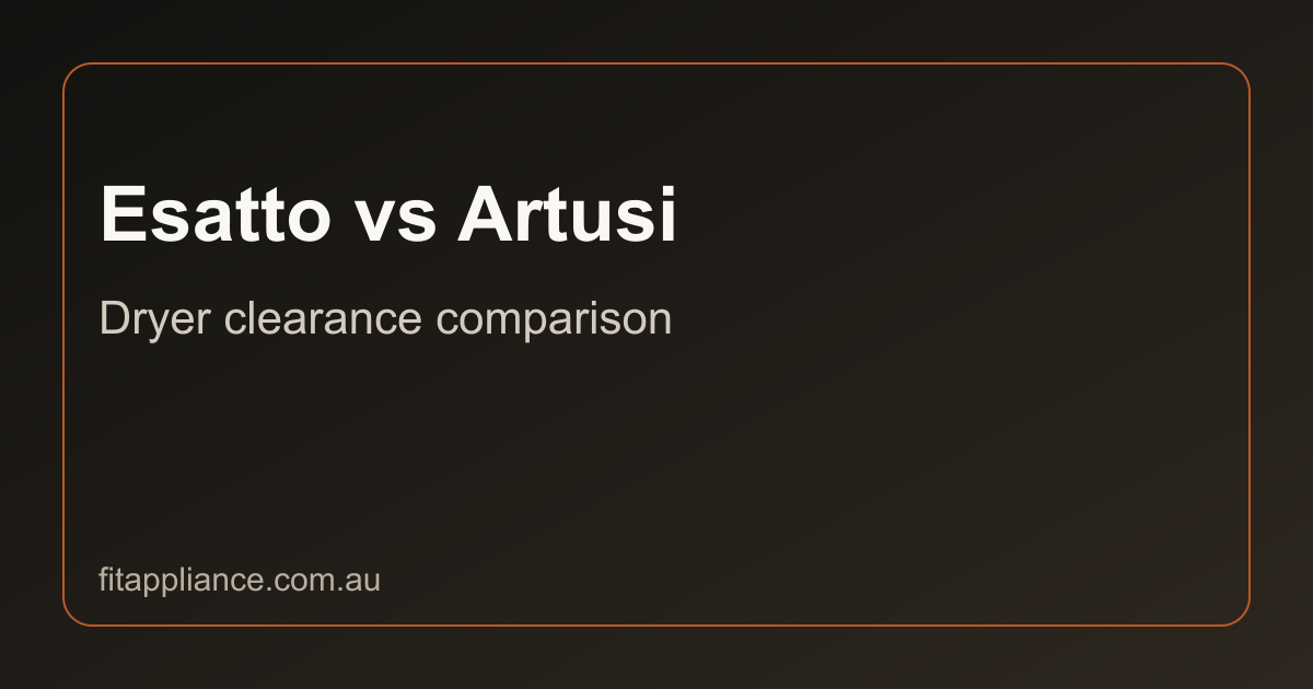 Esatto vs Artusi clearance comparison preview