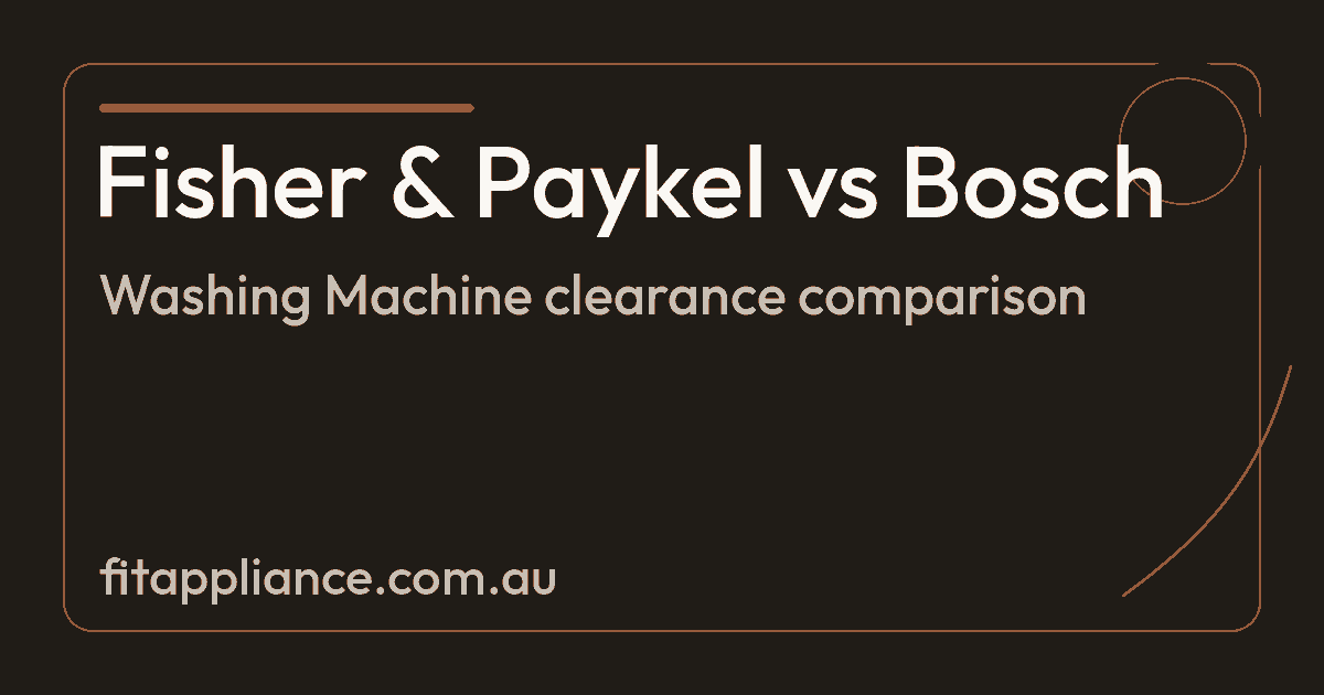 Fisher & Paykel WL1064G1 comparison preview