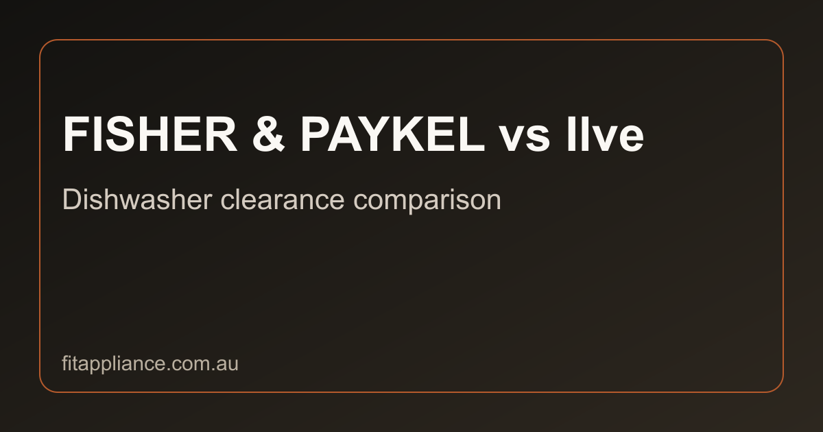 Fisher & Paykel vs Ilve clearance comparison preview