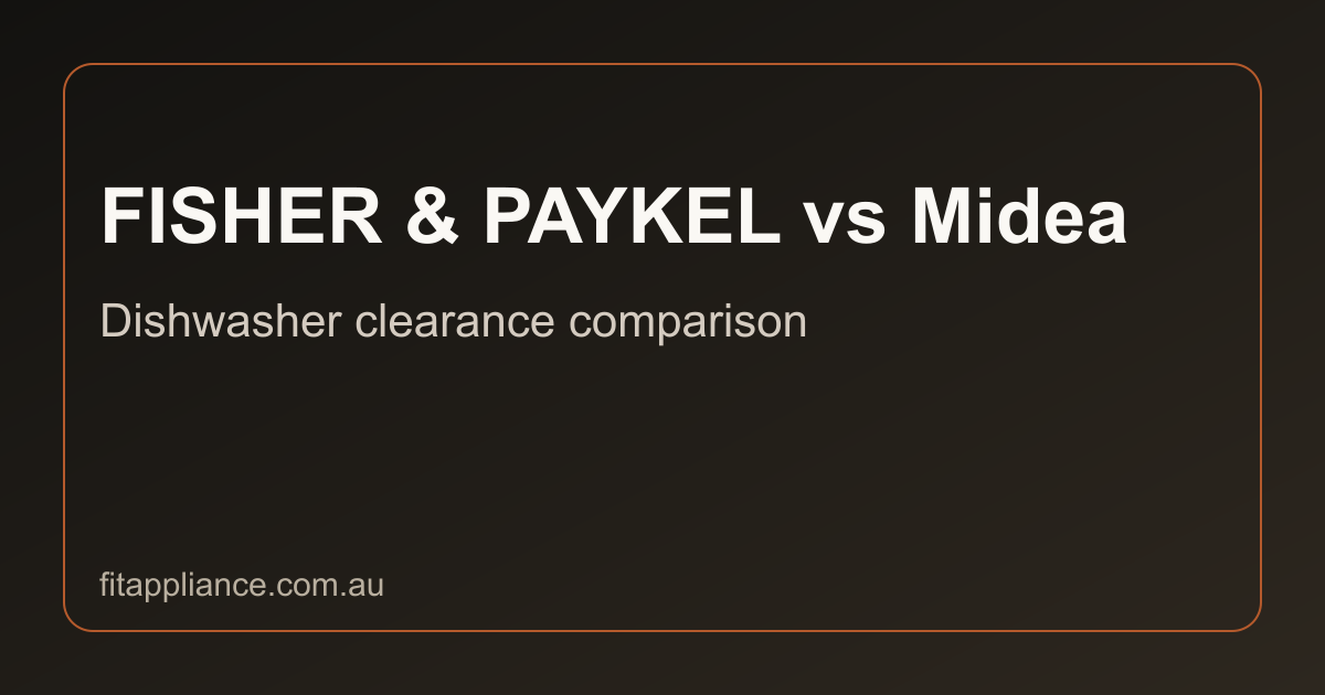 Fisher & Paykel vs Midea clearance comparison preview