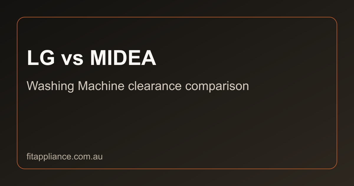 LG vs Midea clearance comparison preview