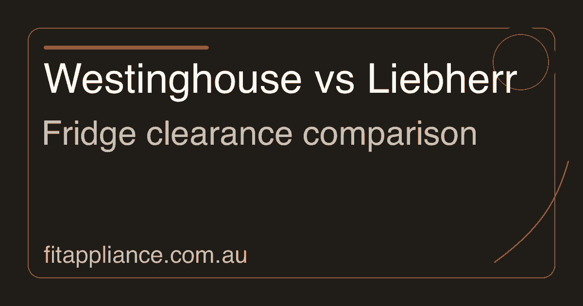 Westinghouse vs Liebherr clearance comparison preview
