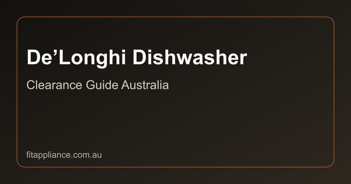 De’Longhi Dishwashers clearance guide preview