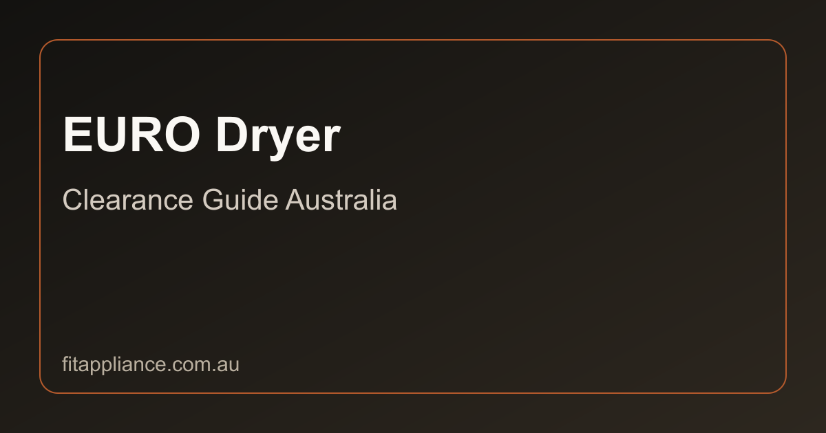 EURO Dryers clearance guide preview