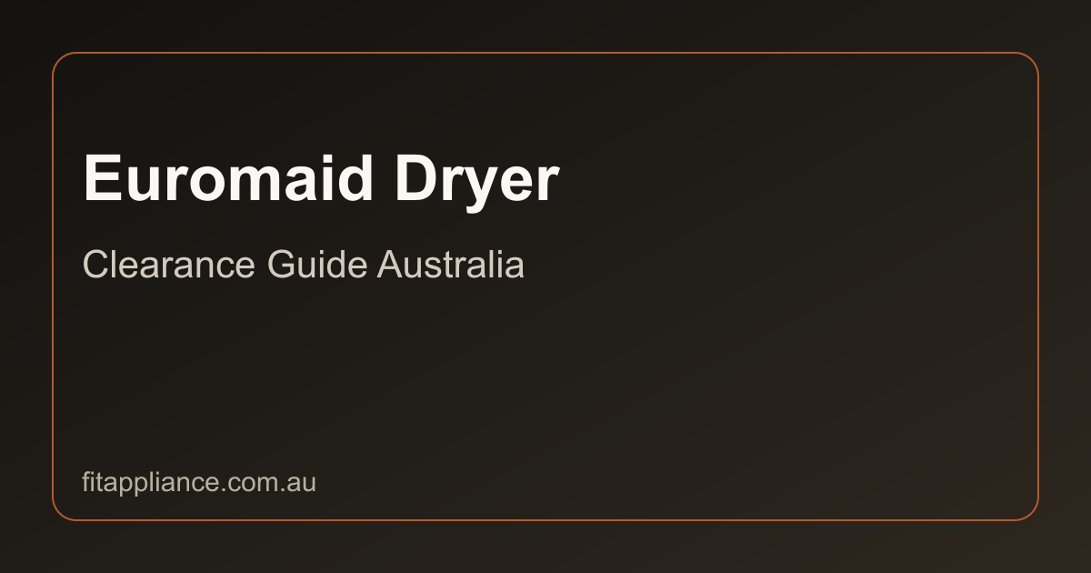 Euromaid Dryers clearance guide preview