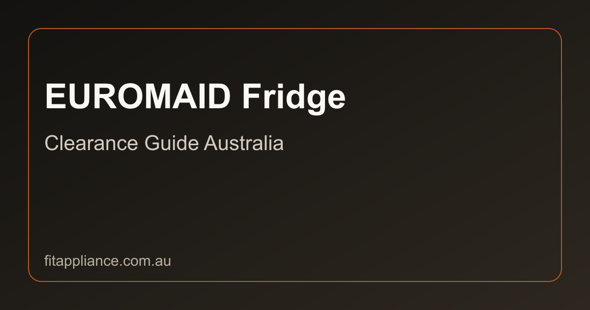 EUROMAID Fridges clearance guide preview