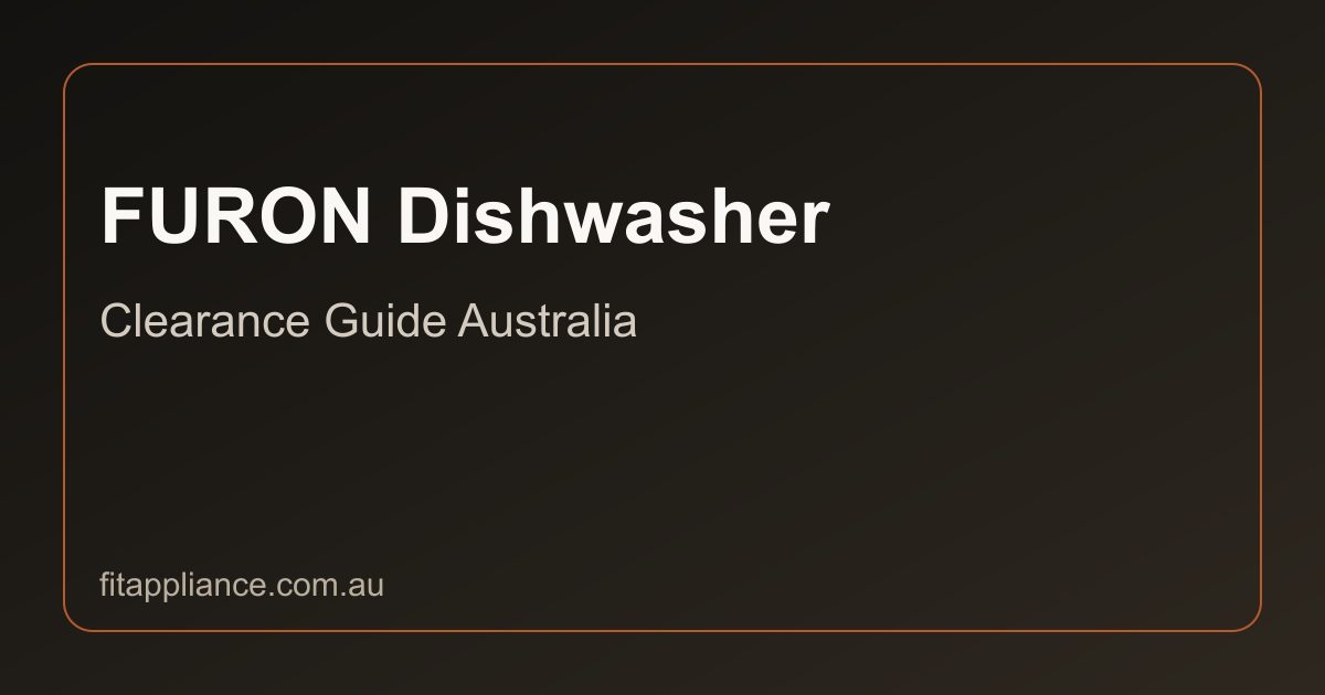FURON Dishwashers clearance guide preview