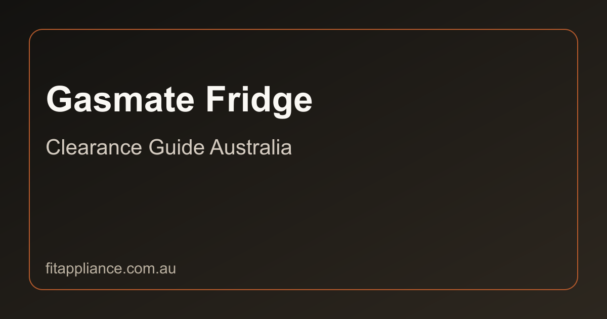 Gasmate Fridges clearance guide preview