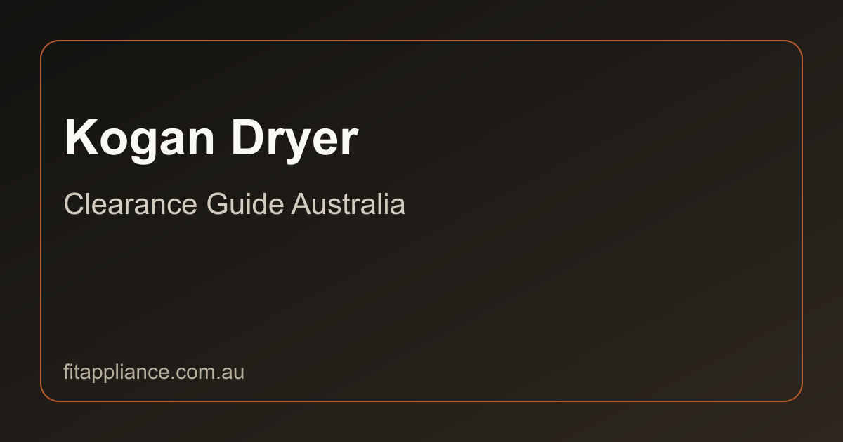 Kogan Dryers clearance guide preview