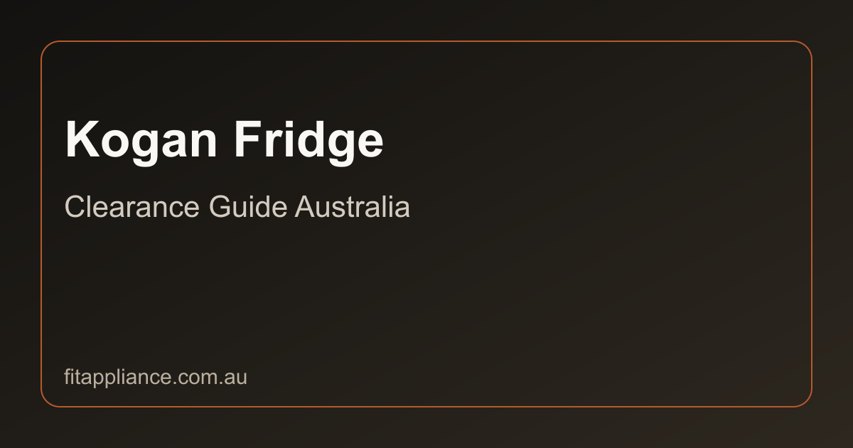 Kogan Fridges clearance guide preview