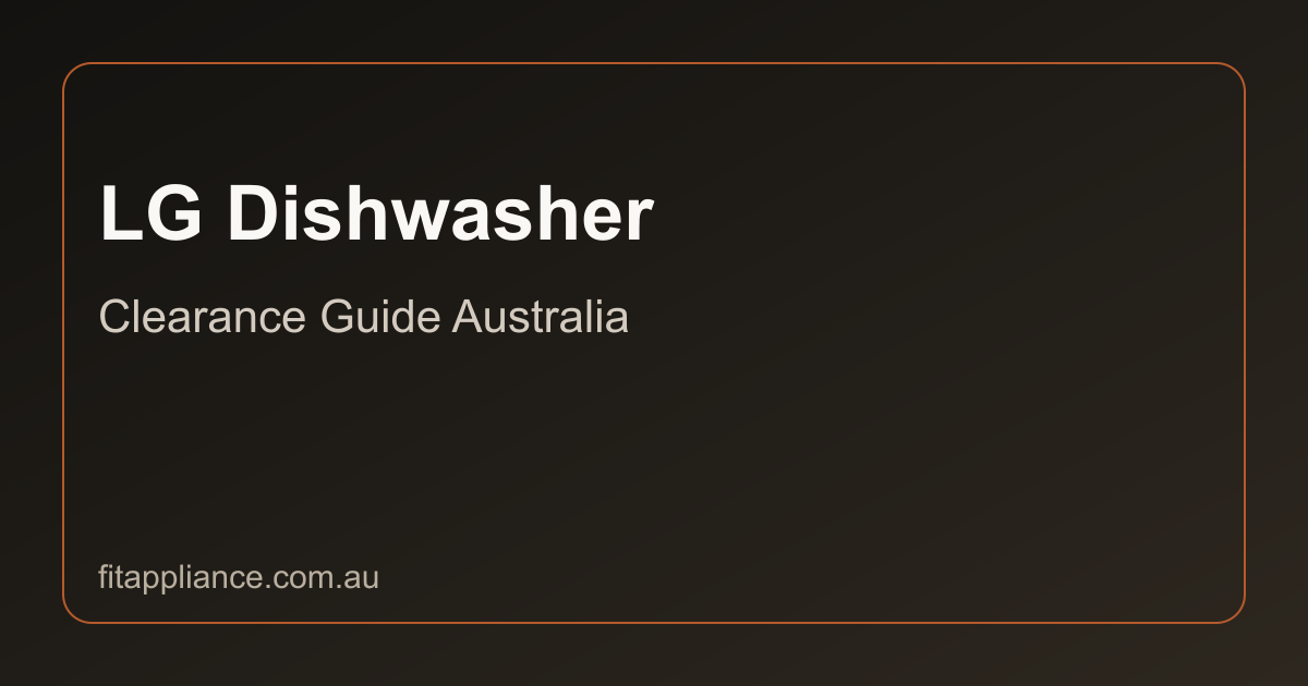 LG Dishwashers clearance guide preview