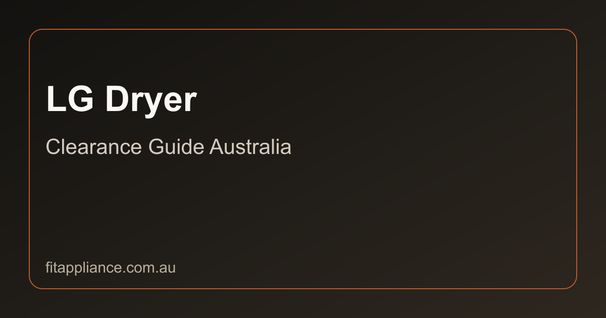LG Dryers clearance guide preview