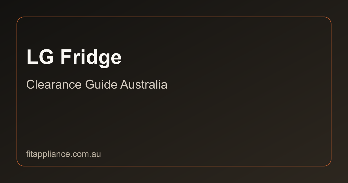 LG Fridges clearance guide preview