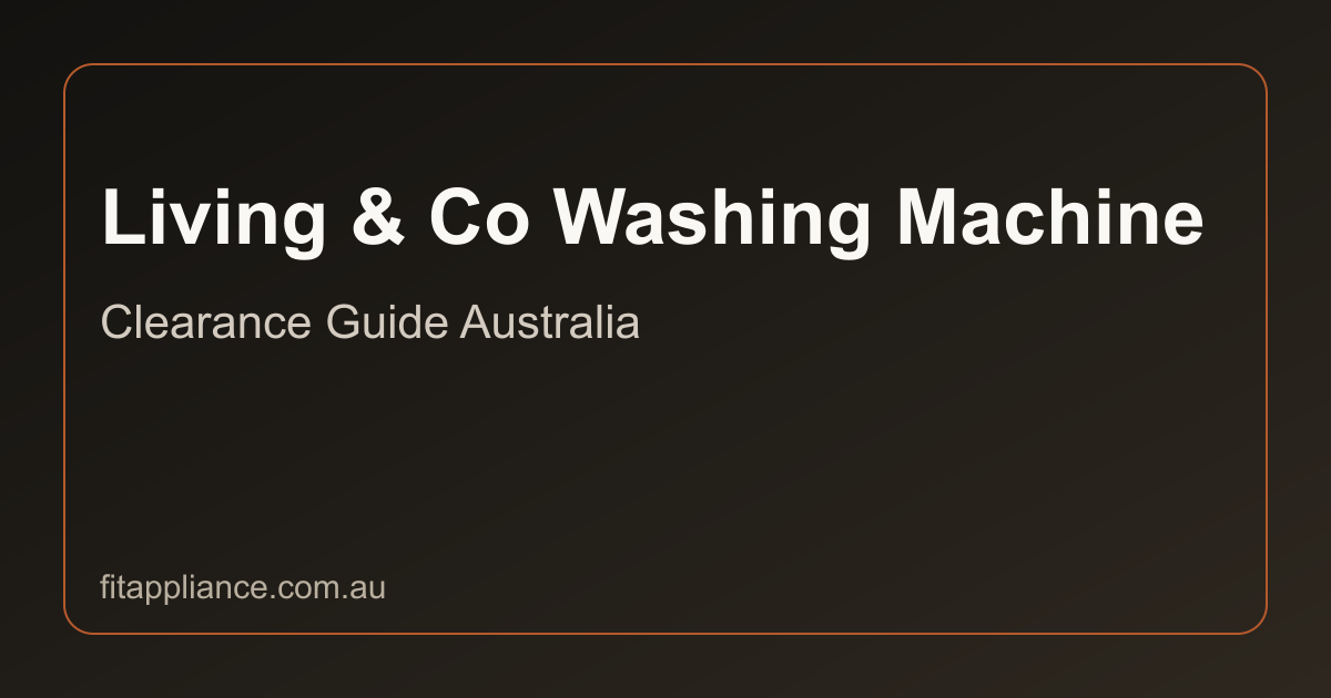 Living & Co Washing Machines clearance guide preview