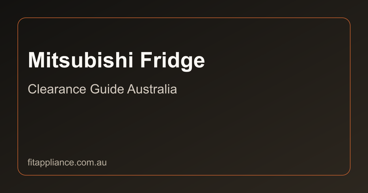 Mitsubishi Fridges clearance guide preview