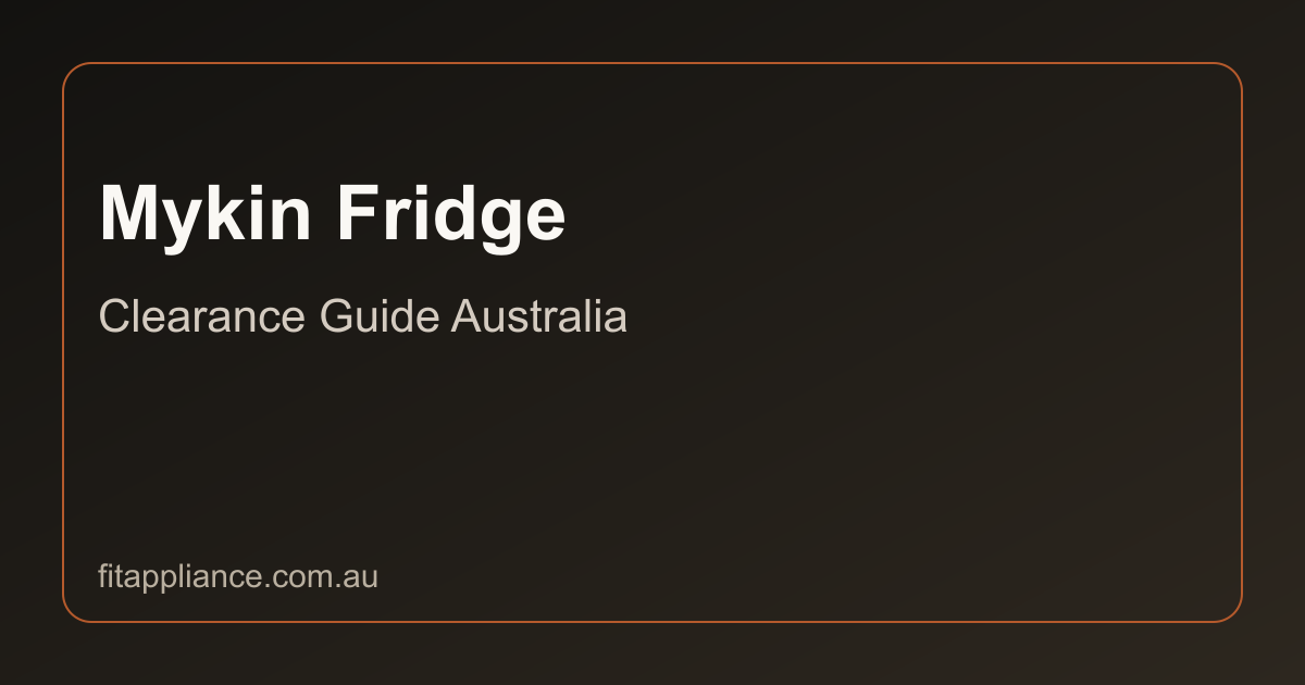 Mykin Fridges clearance guide preview