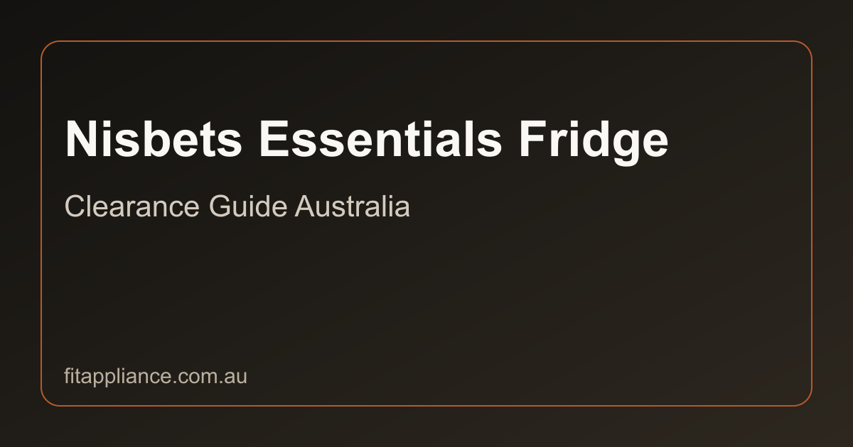 Nisbets Essentials Fridges clearance guide preview