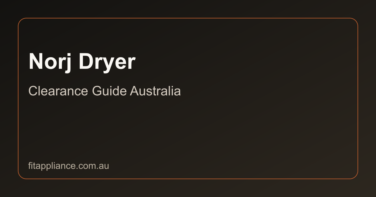 Norj Dryers clearance guide preview