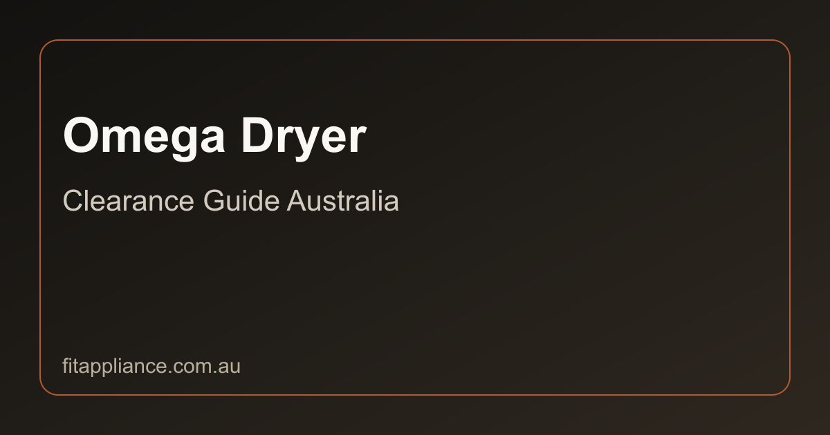 Omega Dryers clearance guide preview