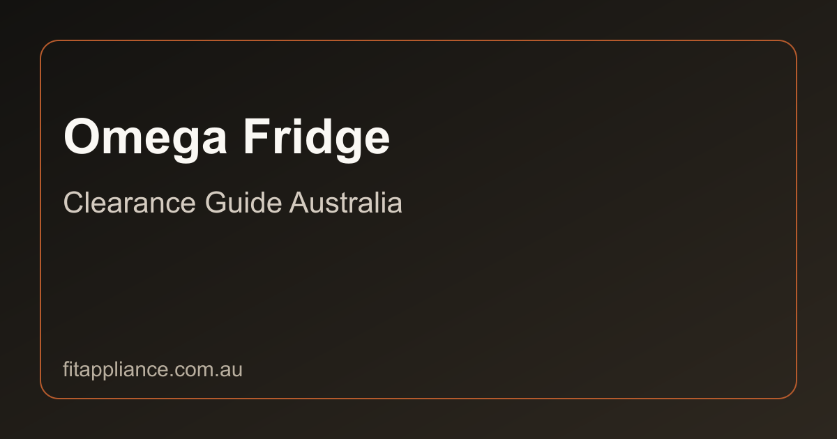 Omega Fridges clearance guide preview