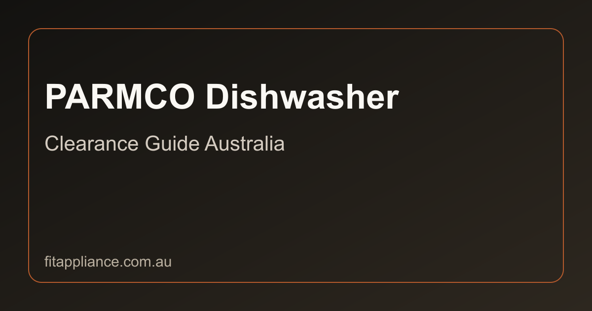 PARMCO Dishwashers clearance guide preview