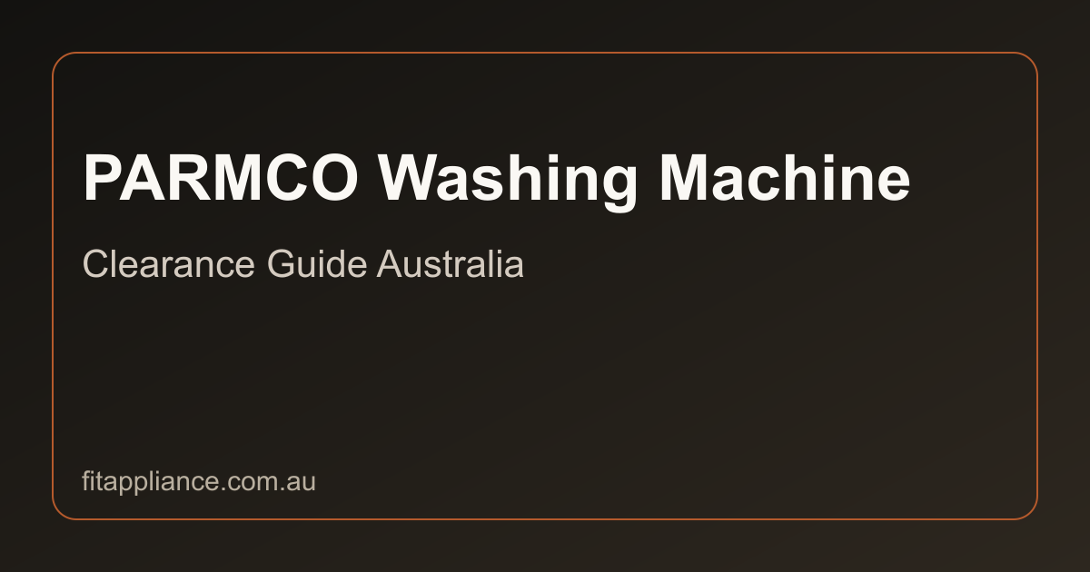 PARMCO Washing Machines clearance guide preview
