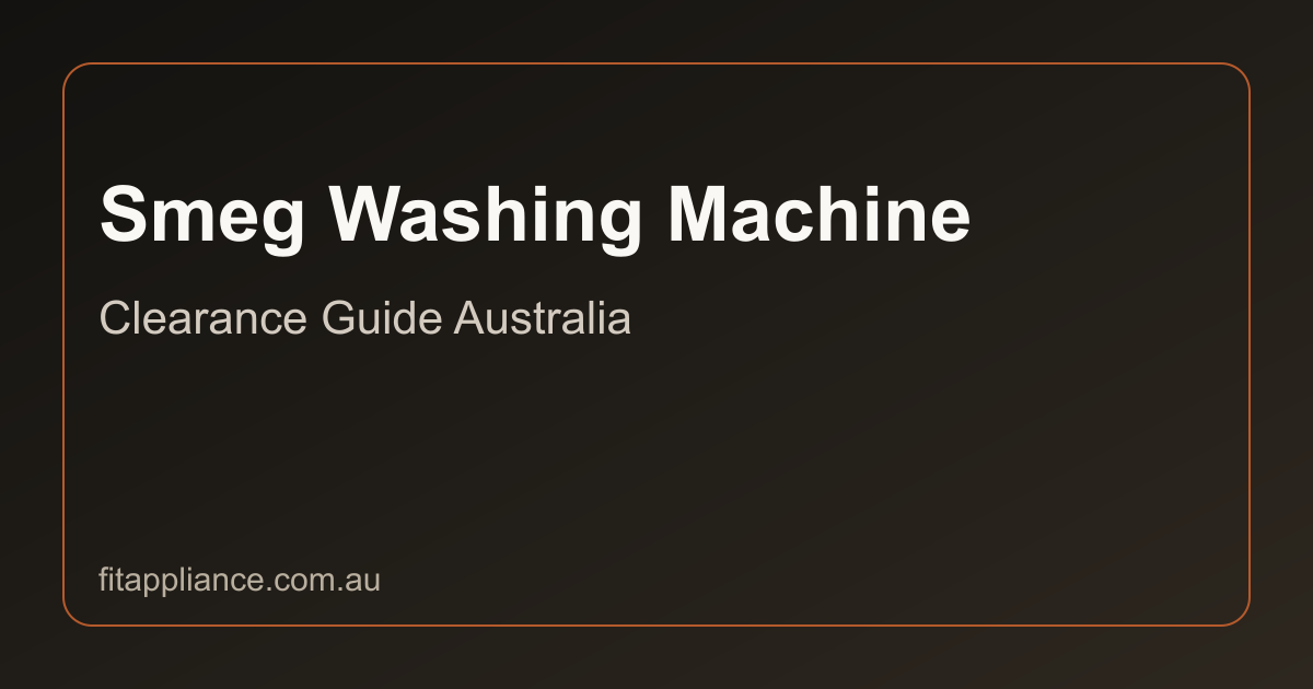Smeg Washing Machines clearance guide preview