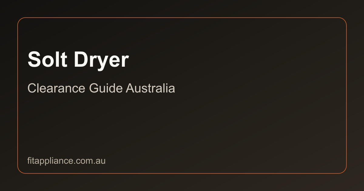 Solt Dryers clearance guide preview