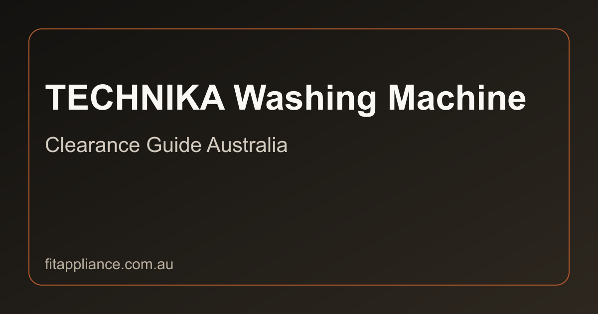 TECHNIKA Washing Machines clearance guide preview