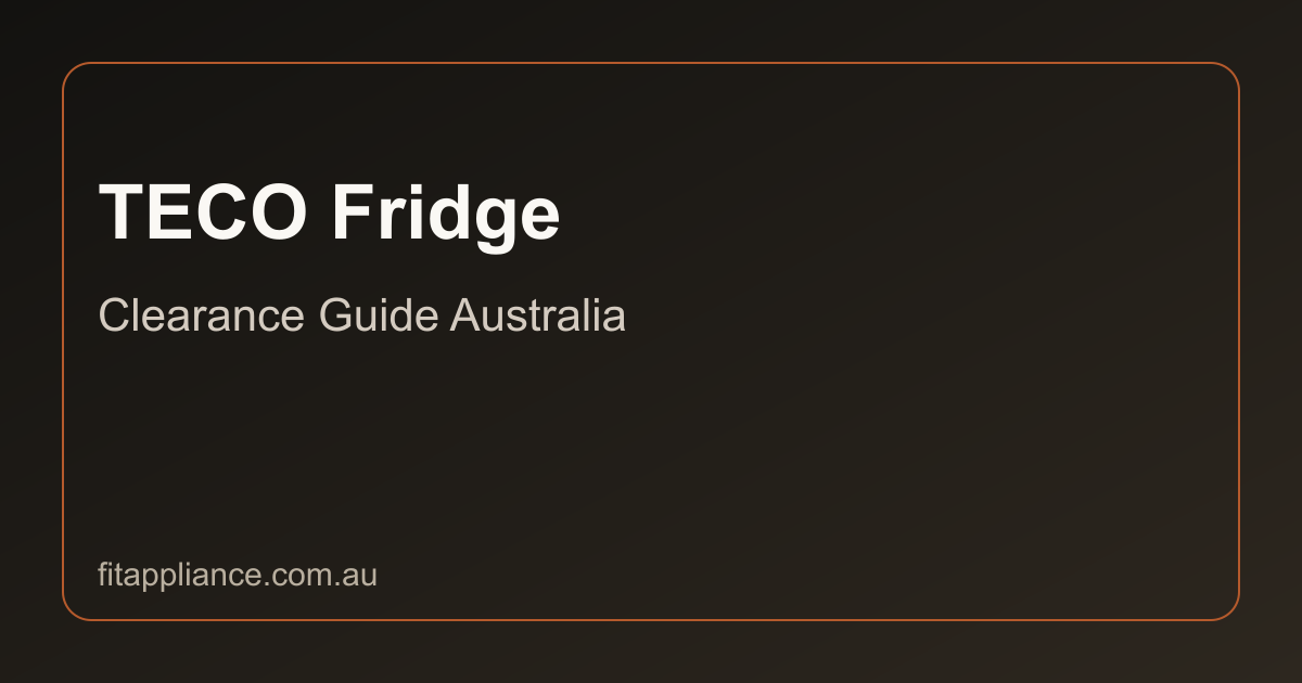 Teco Fridges clearance guide preview