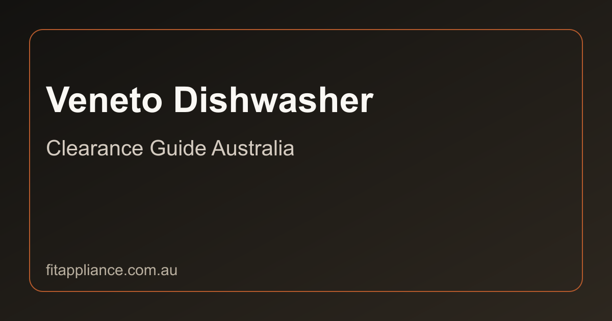 Veneto Dishwashers clearance guide preview