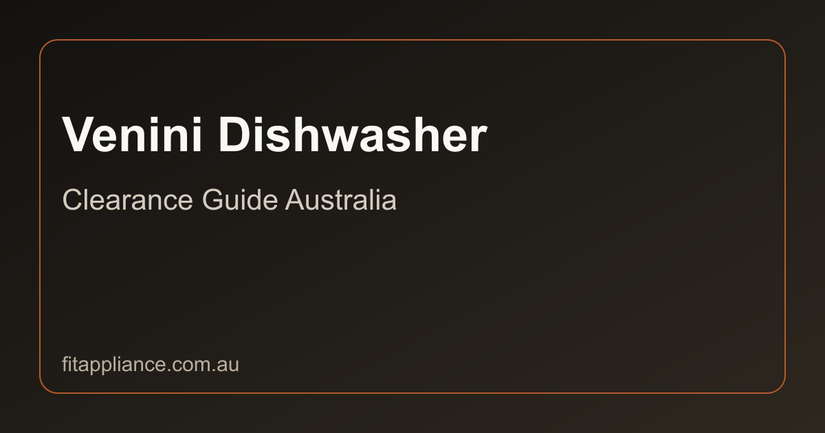 Venini Dishwashers clearance guide preview