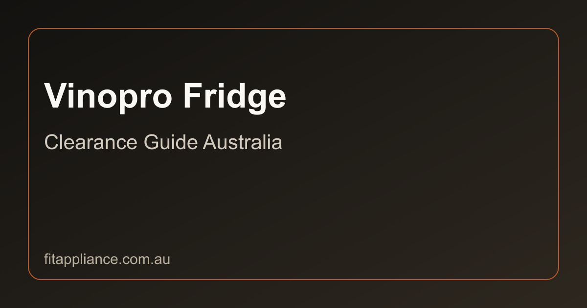 Vinopro Fridges clearance guide preview