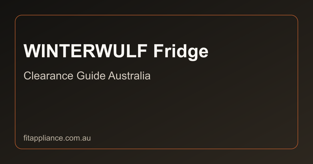 WINTERWULF Fridges clearance guide preview